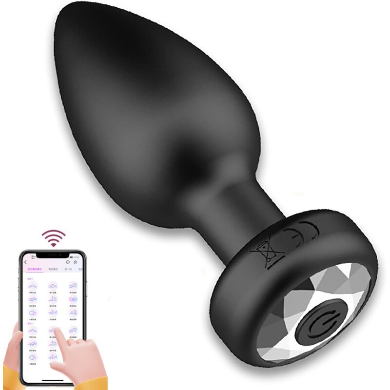 Anal Plug Vibrator for Men Butt Plug Portable Massager Wireless Remote Control Dildo Vibration Sex Toys for Male Adult Toys