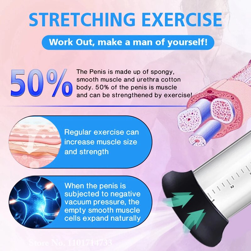 Premium LCD Electric Vacuum Pump for Penis Enlargement Optimal Kpa Suction-Release Cycles Male Dick Extender Sex Product for Men