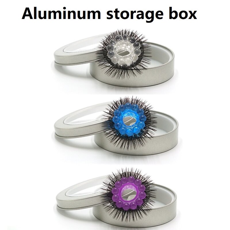 Sheep Eye Socket Sex Toy Hair Silicone Lock Sperm Sex Ring Penile Ring Double-layer Anti-shooting Male Adult Products