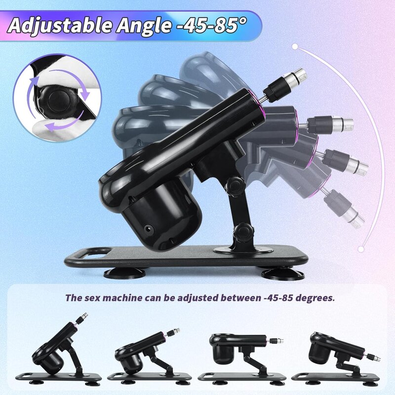 Automatic Thrusting Sex Machine for Women,3XLR Connector Love Machine with Dildo Remote Control Adult Sex Toy for Couples