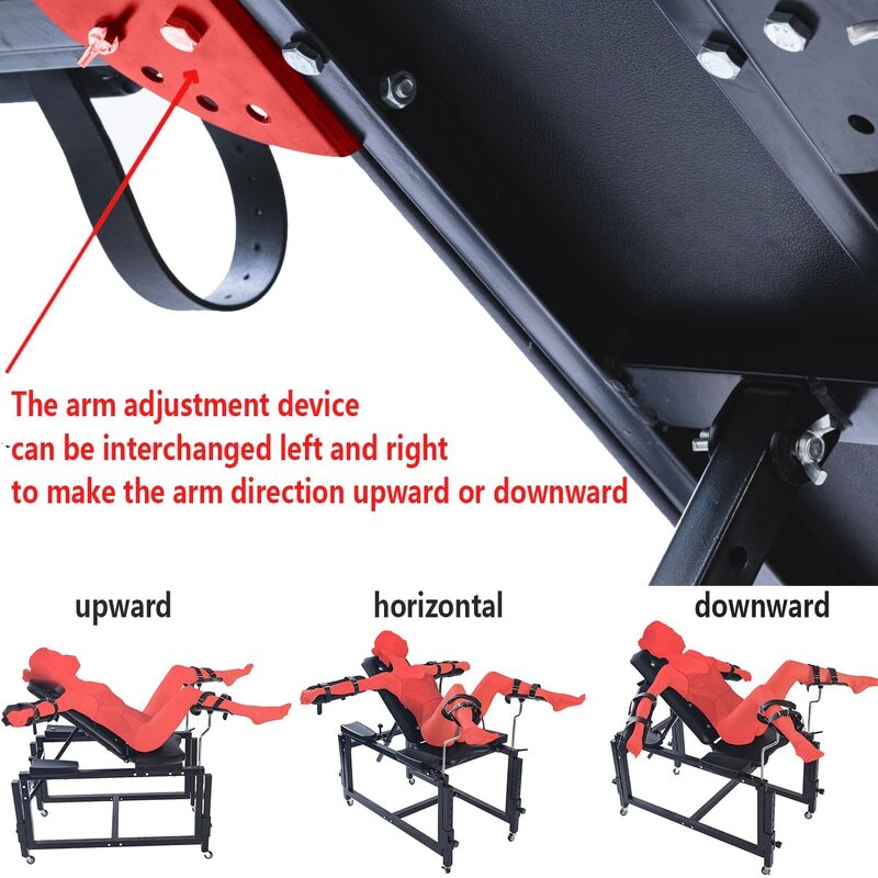 Leg Spreader Obedience Chair with Vac-U-Lock System Sex Machine for Men Women Couples, Heavy Duty Frame Includes More DIY Stand