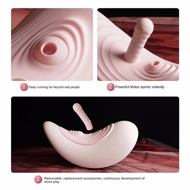 Sex Machine Wireless Thrusting, APP Remote Control Riding Sex Saddle with Thrusting Vibrating Clitoral Stimulation Dildo Machine