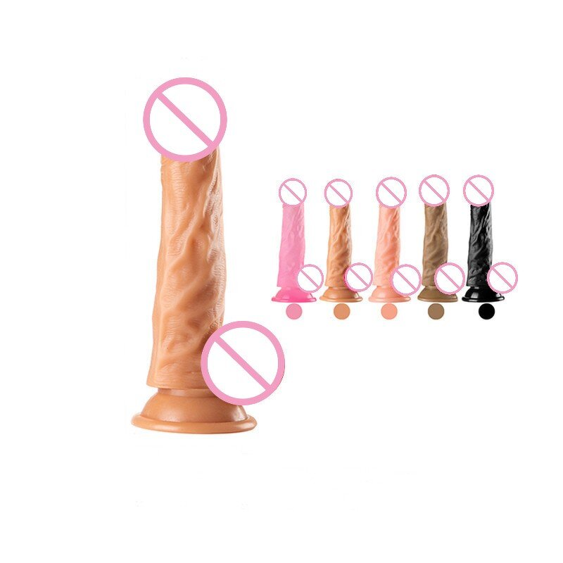 Strap on Dildo Harness Adult Sex Toys for Lesbian,Adjustable Soft Realistic Silicone Dildos with Strap on Suction Cup Anal Penis