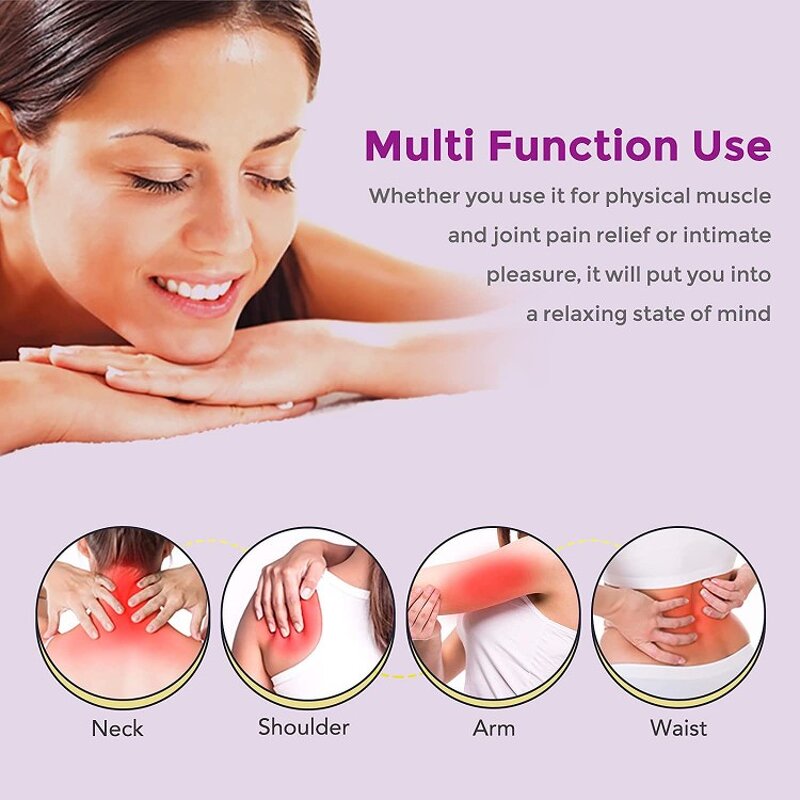 8 Speed 20 Frequency Hot Sale Silicone Wand Massager Waterproof Magic Personal Massager USB Rechargeable Vibrator