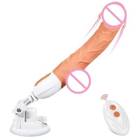 Remote Control Sex Machine Thrusting Realistic Dildo for Women with 10 Vibrating&Thrusting for G Spot Clitoral Anal Stimulation