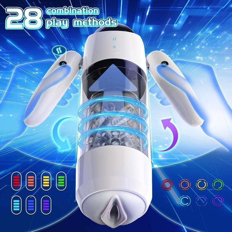 Men Masturbation Toys Automatic Male Stroker Masturbators 7 Thrusting & Rotating Masturbation Machine for Men