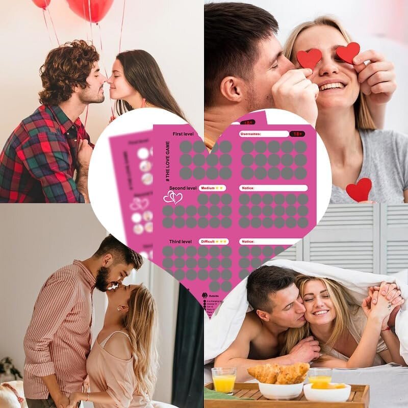 Scratch Off Poster Funny Love Game Scratch Off Poster 100 Things on Date Night Couple Dating, Night Ideas Poster for Couples