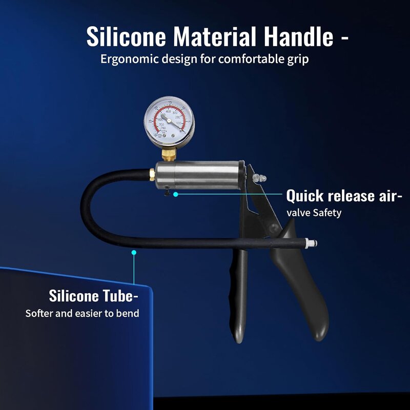 Penis Pump with Pressure Gauge, 12 X 2.5 Inch Cylinder,1 Silicone Sleeves, Penis Enlargement Device Male Sex Toys for Men