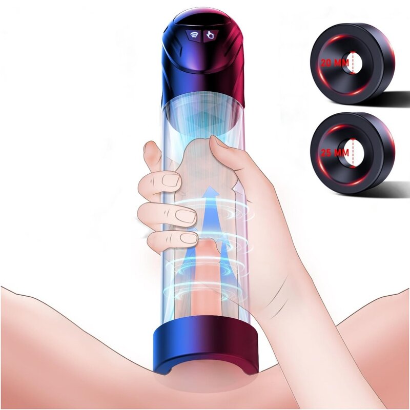 Electric Penis Pump Sex Toy Penis Extender Vacuum Pump Penis Enlargement Pumps for ED Trainer Dick Pump Male Masturbators Adult