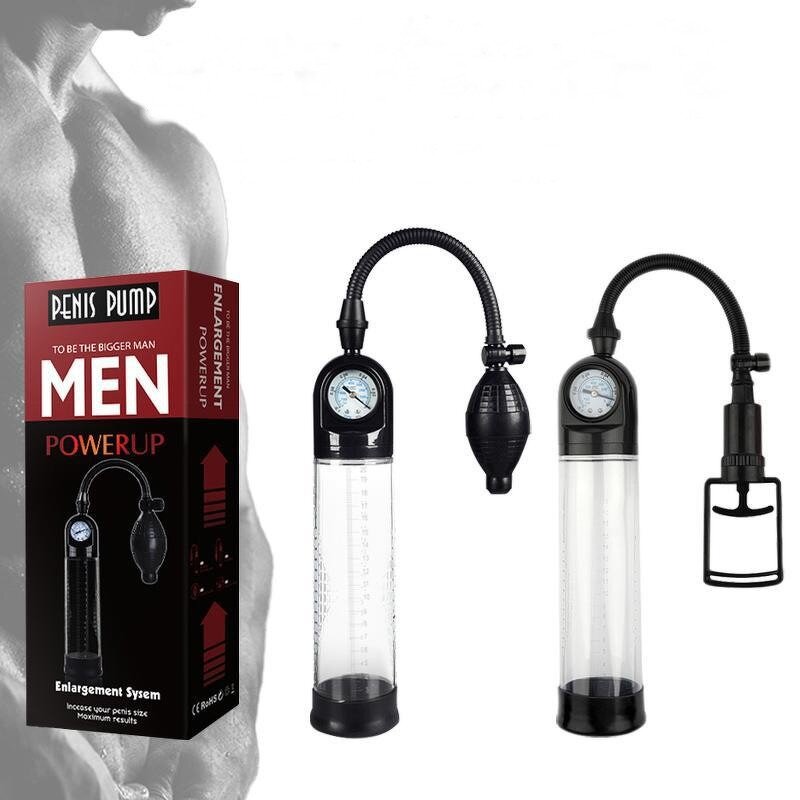 Free Manual Penis Pump Enhancer ABS and Silicone Men Sex Toy Dick Enlarger for Manual Penis Enlargement