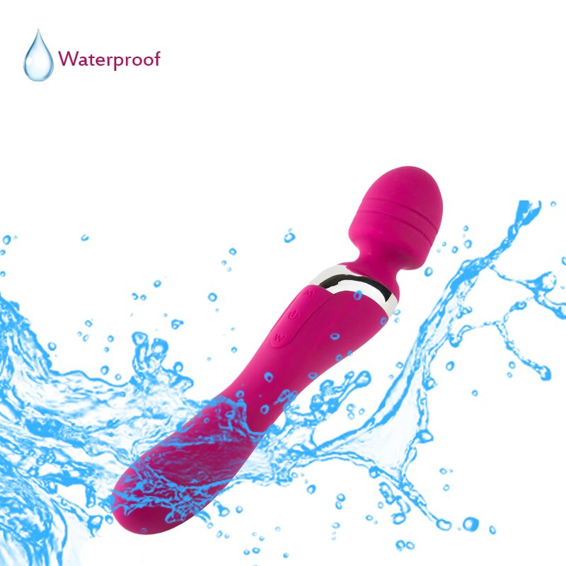 AV Wand Women's Dual-Head Silicone Vibrator Clitoris Stimulator and G-Spot Massager Adult Sex Toy for Female Pleasure