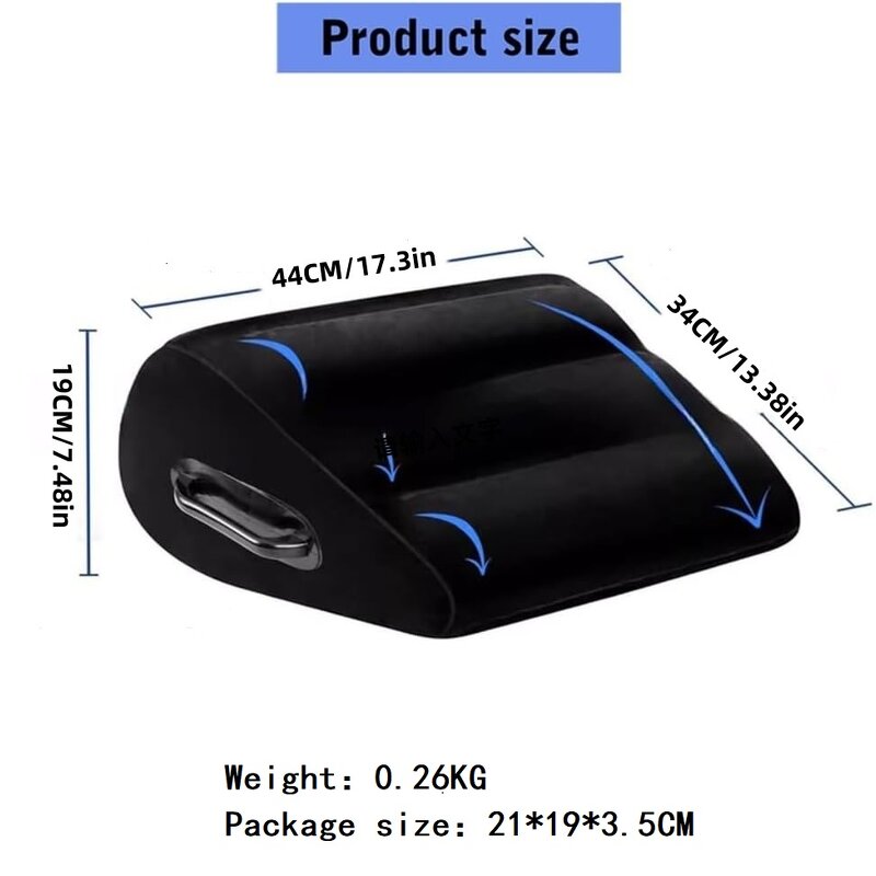 Multiposition Wedges Bed Inflatable Pillow for Supports Inflatable Orthopedics Cushions PVC Flockeds Covers Cushions Supports