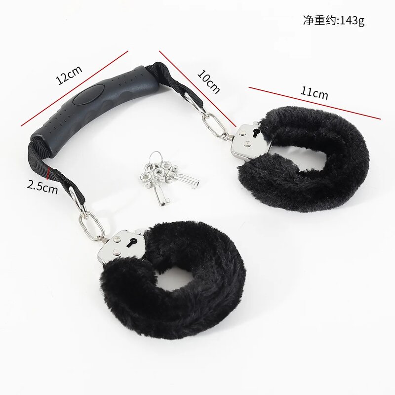 Handcuffs and Leg Cuffs Adult Toys Alternative Nylon Plush Sex Handcuffs BDSM Bondage Exotic Sex Toys for Couples Adults Games