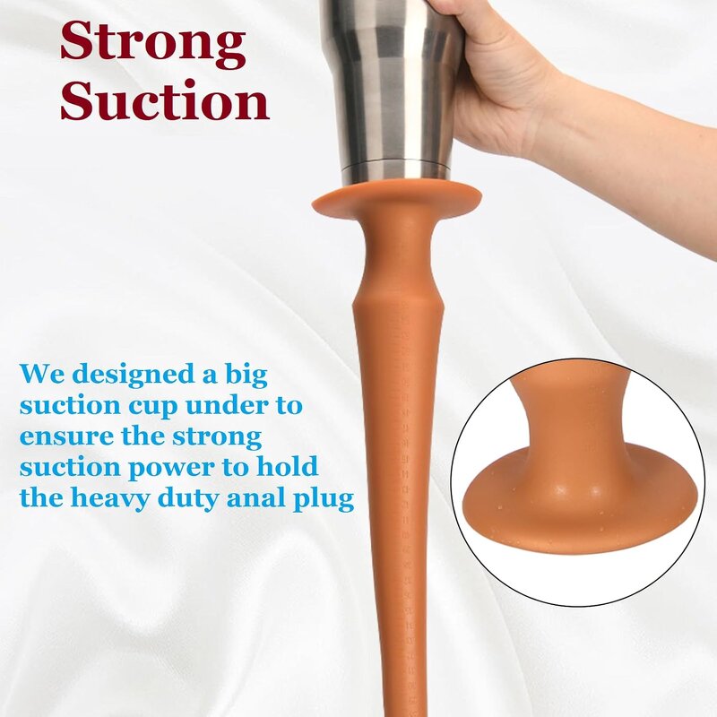 Super Long Anal Plug Dildo, Flexible Liquid Silicone Butt Plug Massage Stimulation for Men and Women Sex Factory