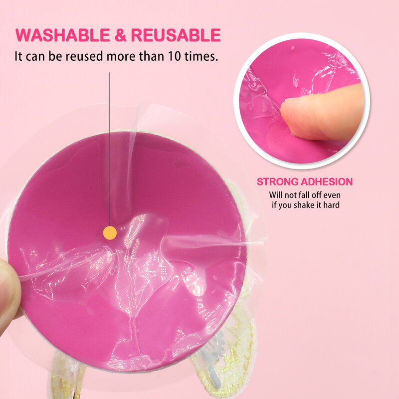 3D Stereo Flash Embroidery Yellow Purple butterfly Metal Nipple Decorative Sexy Boobs Cover Reusable Nipple Cover Pasties Club