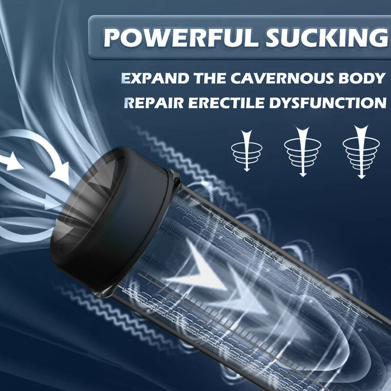 Automatic Penis Pump Men Enlargement Dilate Trainer Penis Vacuum Pump Sex Toys 9 Suction Male Masturbator Sex Toys for Men 18+