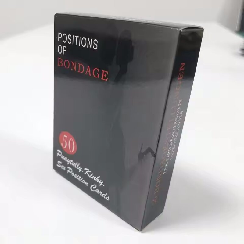 Erotic Games Adult Sexual Position Card Game with Pictures, 50 Positions of Bondage Game Card Date-Night Fun for Couples