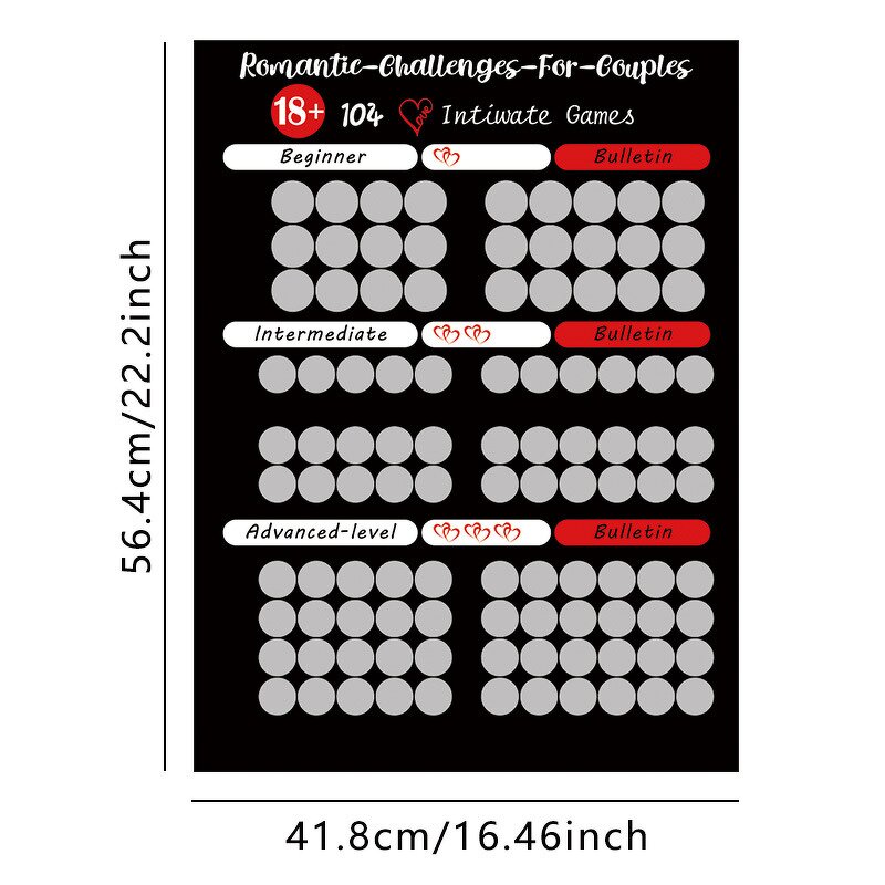 104 Date Night Ideas Date Night Scratch Off Cards,Perfect Addition and Decoration for the Bedroom Great Idea for Any Couple