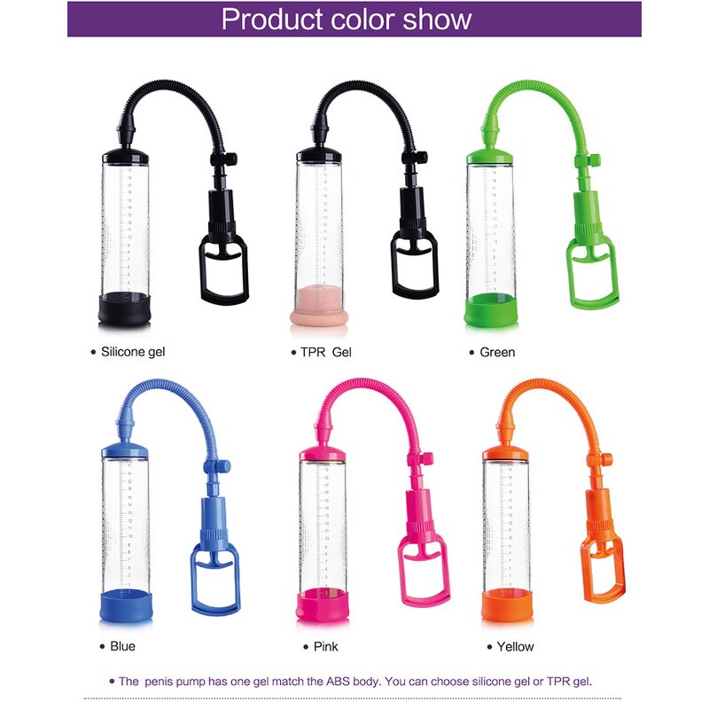 Penis Pump Extender Enlarger, Male Sex Toys Manual Penis Vacuum Pump Cock Sleeve Sexual Enhancer Adult Toys Training Device