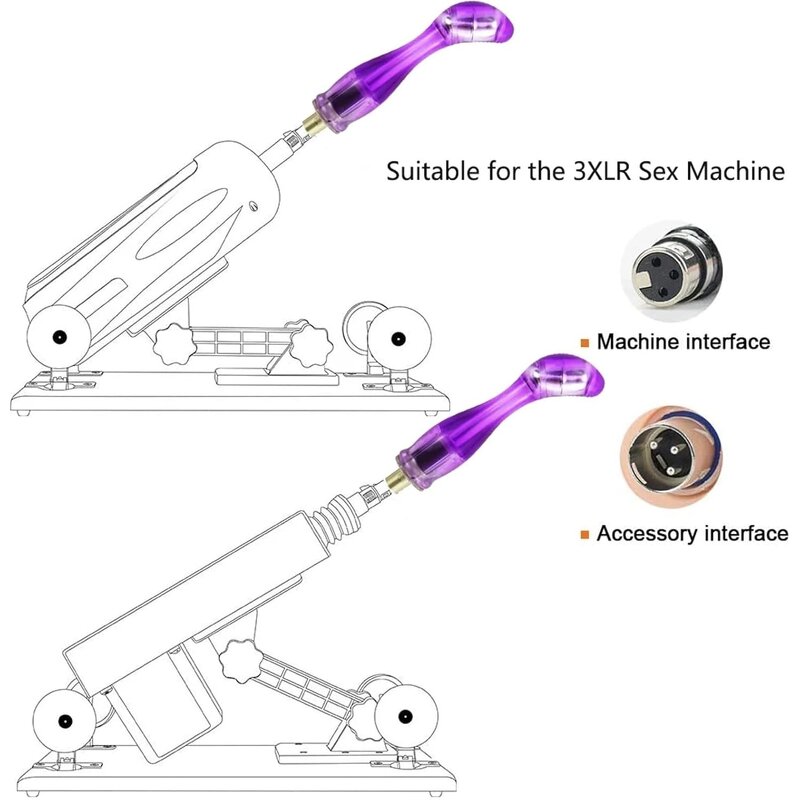 Sex Machine Attachment 3XLR Connector with Masturbator Cup Realistic Pussy Pocket  Sex Machine Dildo Anal Plugs Attachments