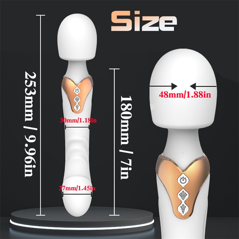 Powerful AV Vibrator Dildos Wand for Women 10 Modes Clitoris Stimulator G Spot Vagina Massager Adult Sex Toys for Woman