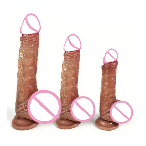 10.5" Realistic Silicone Large Dildo Small Glans XL Soft Thick Anal Dildo with Powerful Suction Cup Anal Play Large Penis