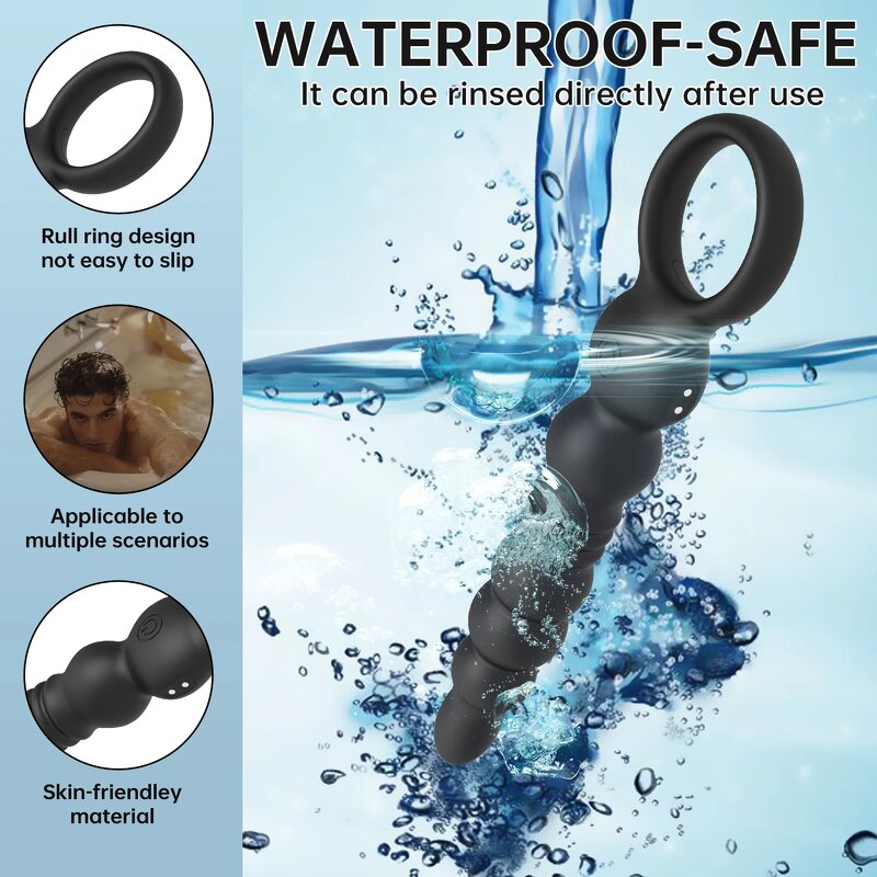 APP Remote Anal Beads Vibrators Butt Plug for Men Women Anal Vibrator Prostate Massager Anal Balls Men Soft Silicone Masturbator