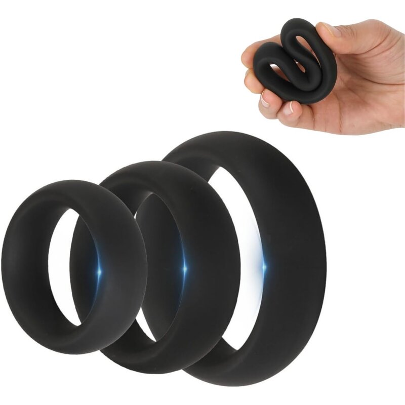 Top Quality Soft Silicone Lightweight and Comfortable 5 Color 3 Size Men's Multifunctional Strength Training Ring Workout Tool