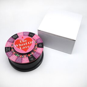 Adult DIY Truth Or Dare Game, Electric Turntable Roulette Wheel, Fun Electric Turntable for Bachelor Bedroom Foreplay Game