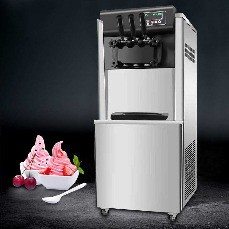 Soft Serve Ice Cream Machine Factory - OEM Three Flavor Ice Cream Maker