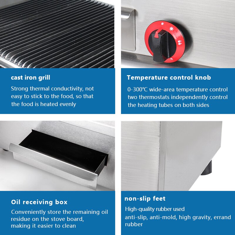 Commercial Barbecue Grill Factory - Gas Rock Barbecue Restaurant Kitchen