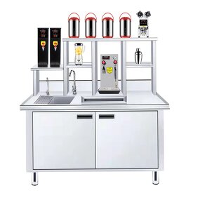 Refrigeration Cabinet Factory - Stainless Steel Milk Tea Shop Under counter Fridge