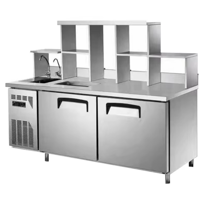 Bubble Tea Counter Factory - Customized Stainless Steel Refrigeration Counter