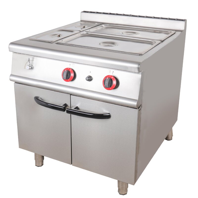 Commercial Food Warmer Factory - Gas Bain Marie with Cabinet Hot Sale