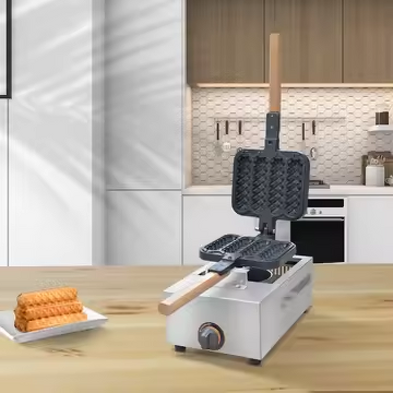 Waffle Maker Factory - Electric Stainless Steel Double Flip Hot Dog Machine