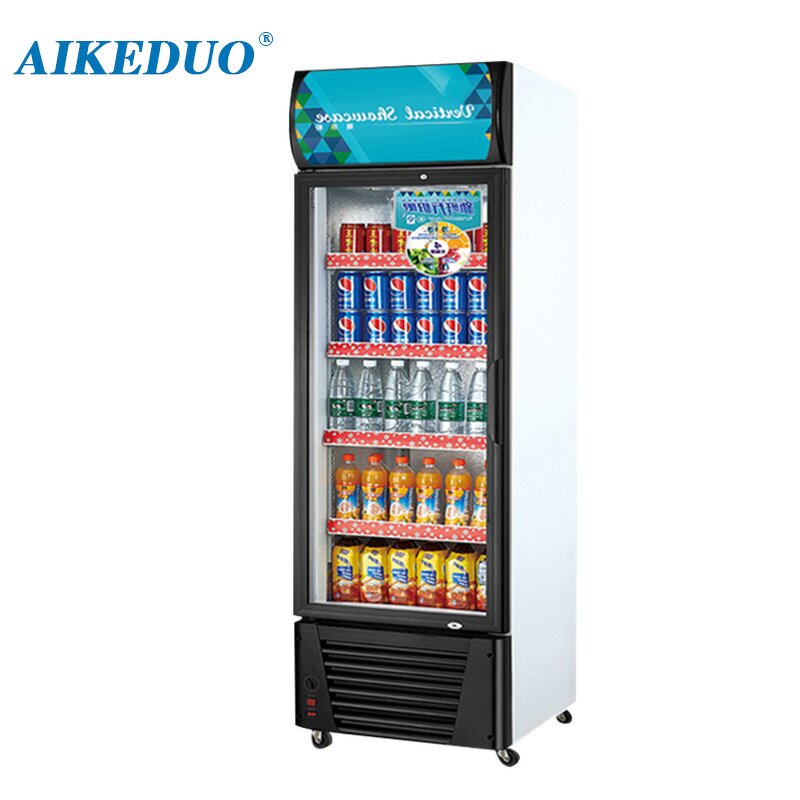 Commercial Refrigerator Factory - Single Door Glass Door Beverage Display Fridge