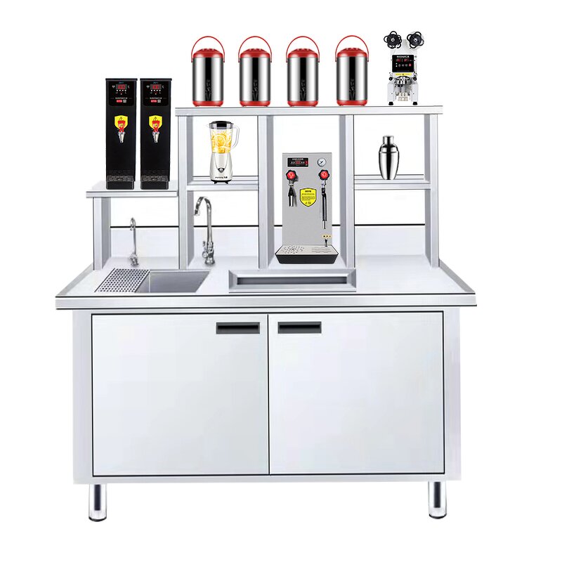 Refrigeration Cabinet Factory - Stainless Steel Milk Tea Shop Under counter Fridge
