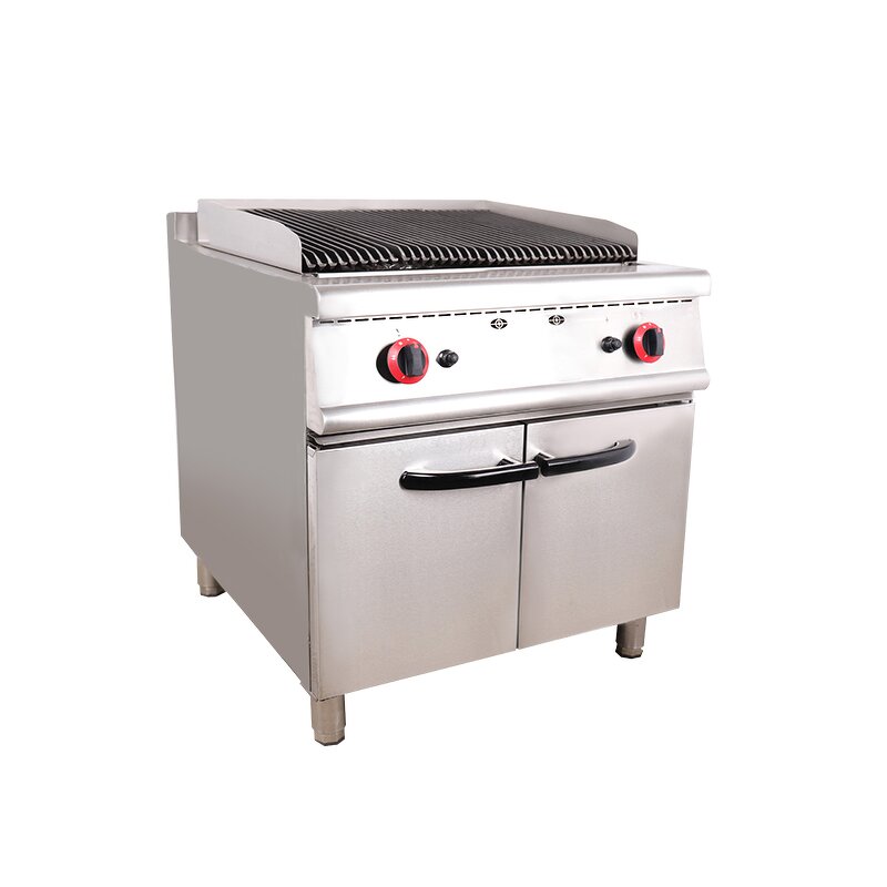 Commercial Gas BBQ Grill Manufacturer - Stainless Steel with Cabinets Outdoor