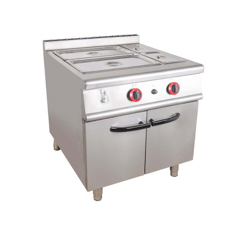 Commercial Food Warmer Factory - Gas Bain Marie with Cabinet Hot Sale