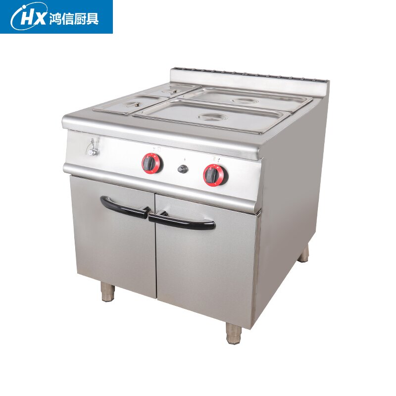 Commercial Food Warmer Factory - Gas Bain Marie with Cabinet Hot Sale