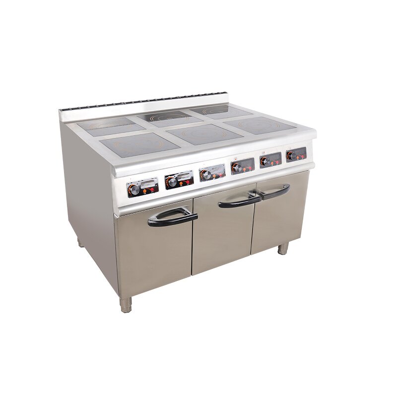 Induction Cooker Manufacturer - 6 Burner Commercial Electric Cooktop 220V