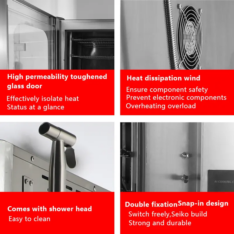 Baking Oven Factory - 6 Tray Gas Electric Convection Steam Oven