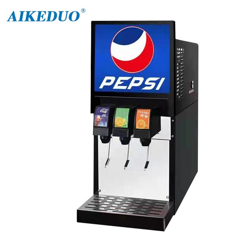 Beverage Machine Manufacturer - Three Head Soda Beverage Vending Machine