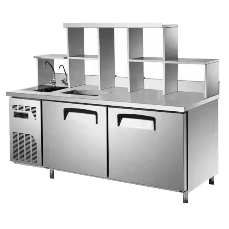 Commercial Bar Counter Factory - Customized Stainless Steel Bubble Tea Counter