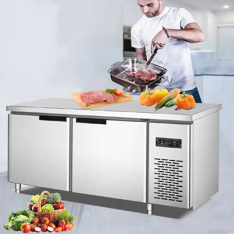 Commercial Refrigerator Factory - 1.5m Double Door Horizontal Refrigeration Unit