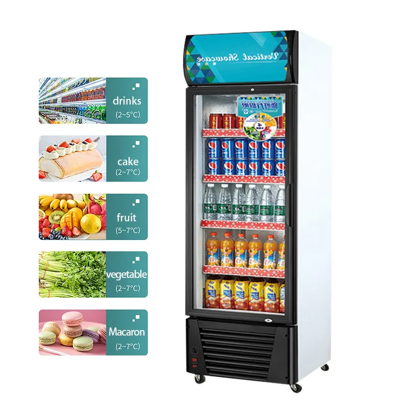 Commercial Refrigerator Manufacturer - Glass Door Energy Drink Display Bar Fridge
