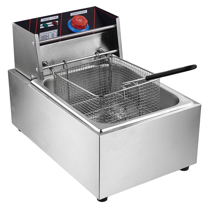 Commercial Deep Fryer Manufacturer - 6L Stainless Steel Easy Operate Electric Fryer