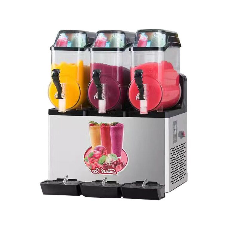 Slush Machine Manufacturer - 3 Bowls Granita Frozen Drink Commercial Slushy