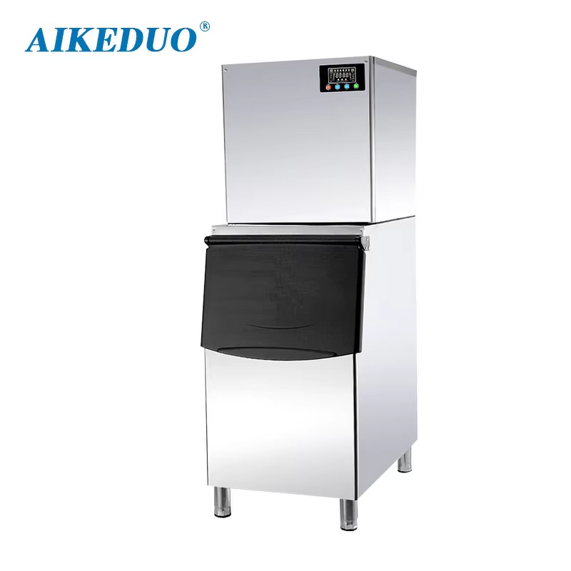 Commercial Ice Cube Maker Factory - 300KG with Storage Box for Restaurant