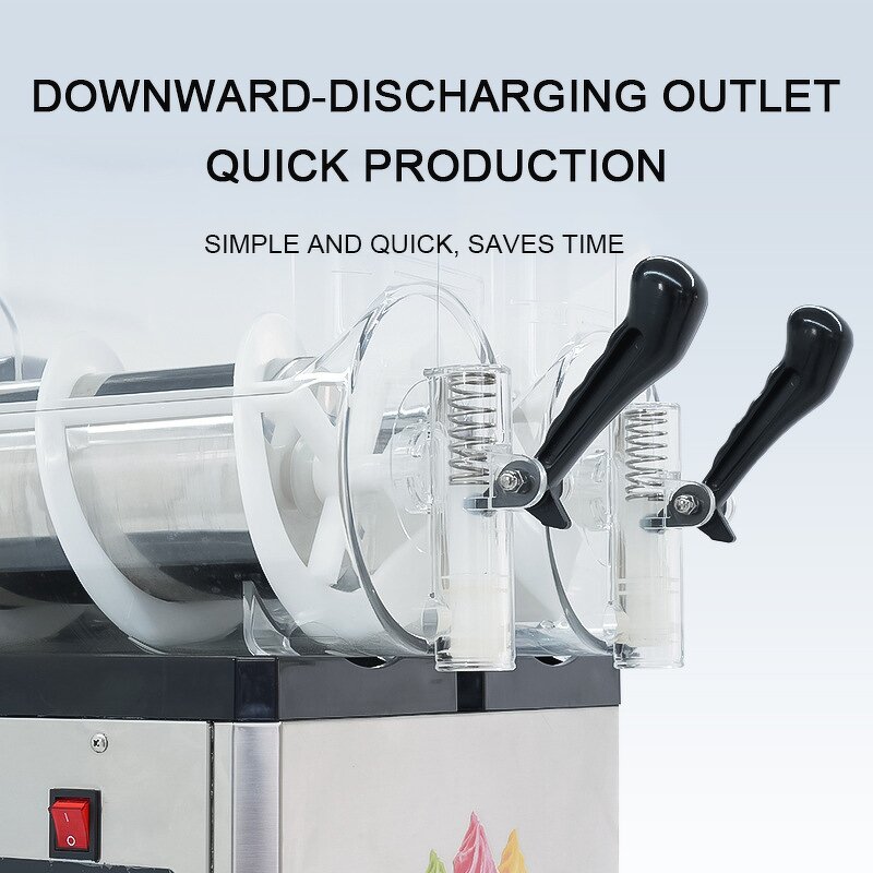 Slush Machine Manufacturer - 3 Bowls Granita Frozen Drink Commercial Slushy